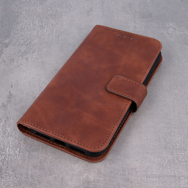 Smart Velvet Leather Book Cover (Xiaomi 12 / 12X) brown
