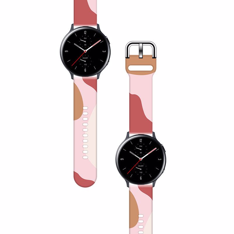 Silicone Band Moro Λουράκι Σιλικόνης (Samsung Galaxy Watch 46mm) camo-pink-red (12)