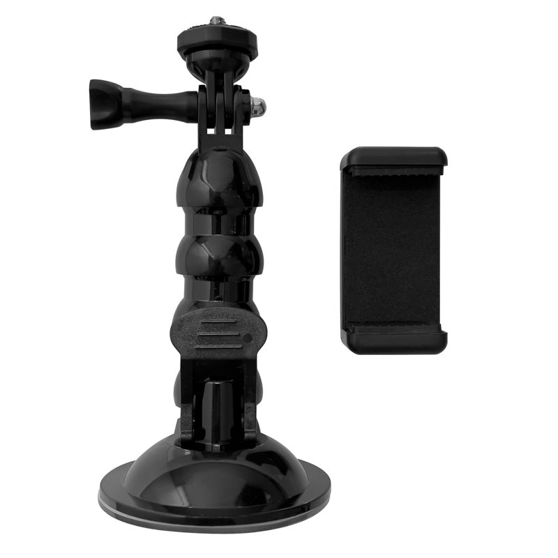 Action Cameras Mount με βεντούζα (GOPRO / DJI / Insta360 / SJCAM) + Smartphone Adapter