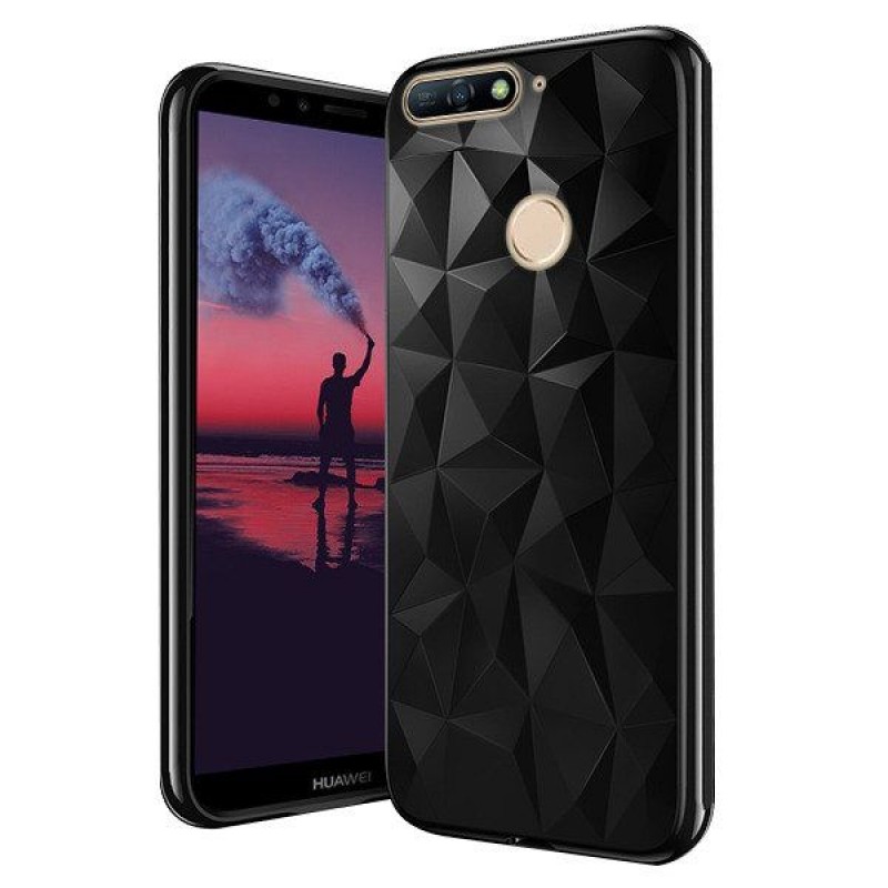 Air Prism 3D Case Back Cover (Huawei Y6 2018) black