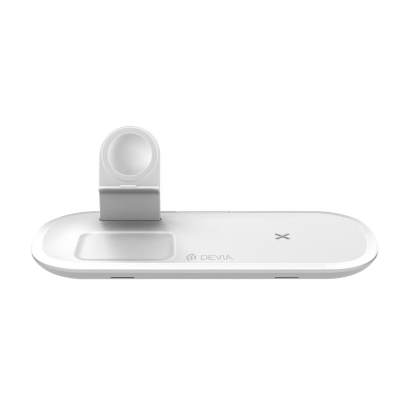 Devia Smart 3in1 Wireless Charger Ασύρματος Φορτιστής (white)