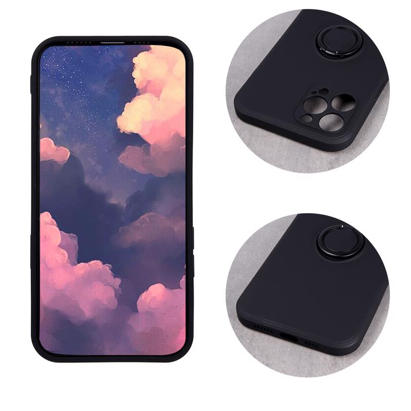 Finger Grip Case Back Cover (Xiaomi Redmi 9) black