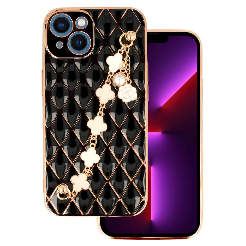 Lux Chain Series Back Cover Case (iPhone 14) design 5 black
