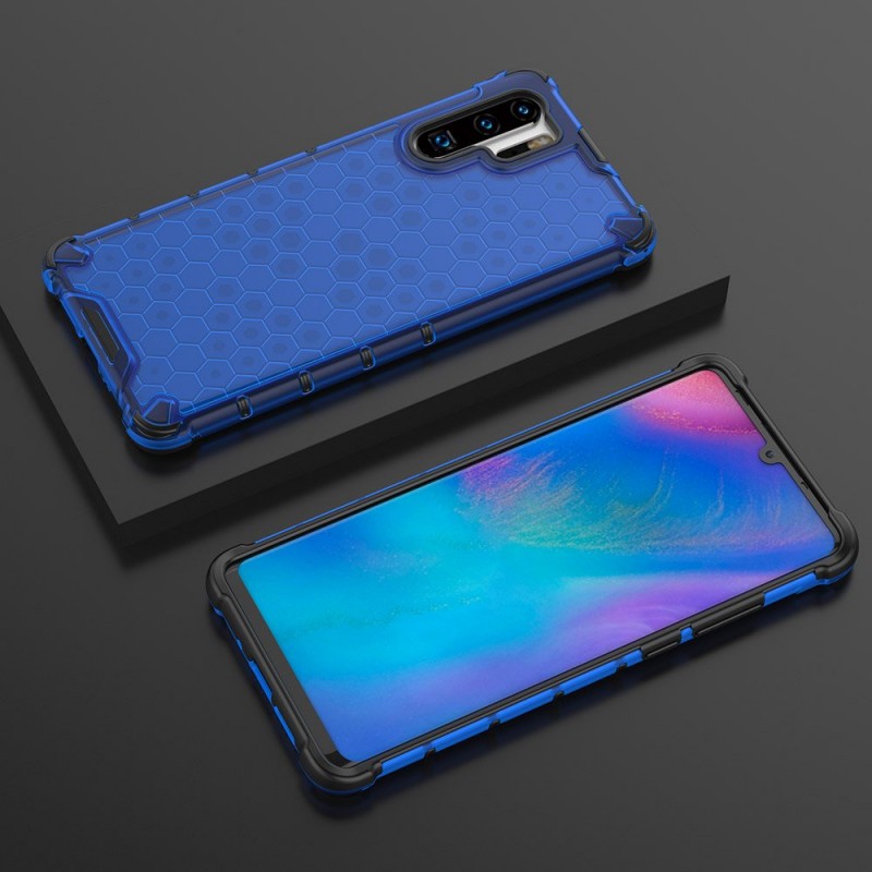 Honeycomb Armor Shell Case (Huawei P30 Pro) blue