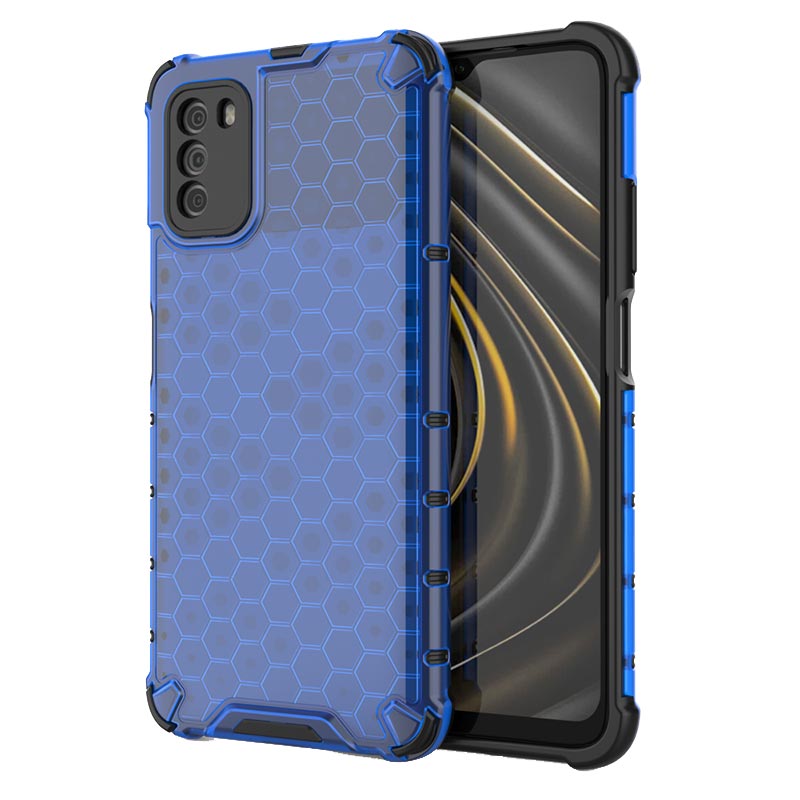 Honeycomb Armor Shell Case (Xiaomi Poco M3 / Redmi 9T) blue