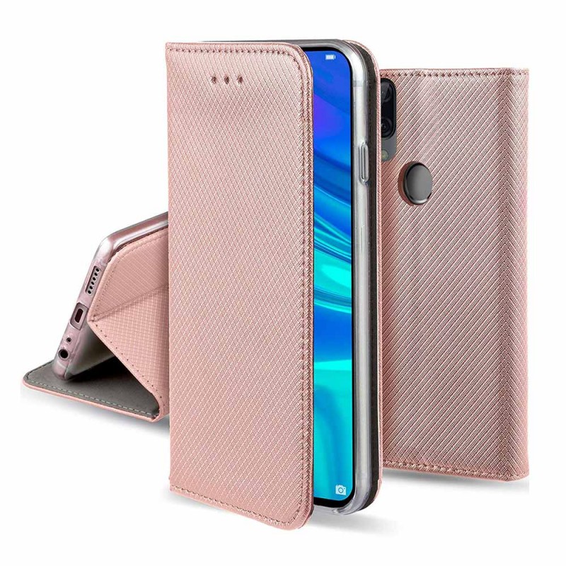 Smart Magnet Book Cover (Huawei P Smart 2019) pink-gold