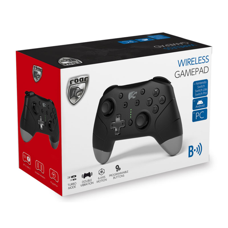 ROAR Ασύρματο Gamepad RR-0014 Nintendo Switch / PC / Android (black)