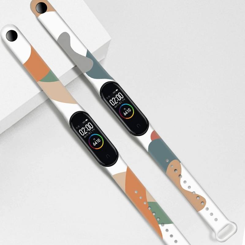 Silicone Band Moro Λουράκι Σιλικόνης (Xiaomi Mi Band 5 / 6) camo-purple-grey (16)