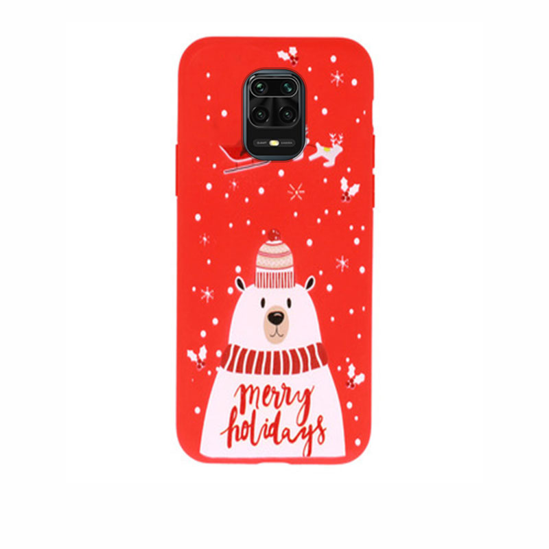 Christmas Back Cover Case (Xiaomi Redmi Note 9S / 9 Pro) design 5 red