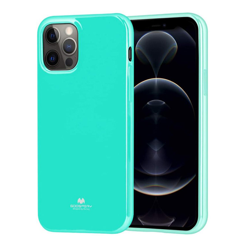 Goospery Jelly Case Back Cover (iPhone 12 / 12 Pro) mint