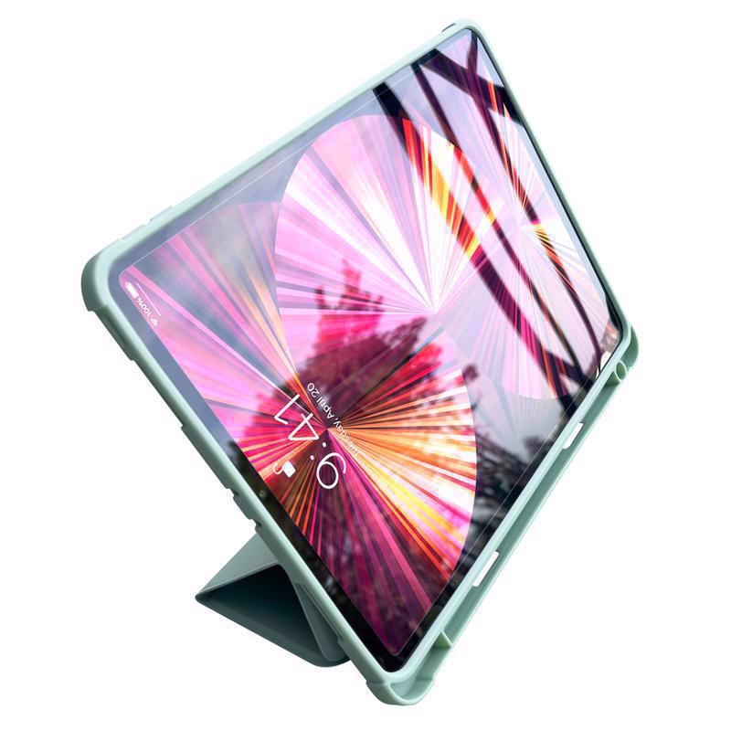Stand Tablet Smart Case Book Cover (iPad Pro 12.9 2021) light green
