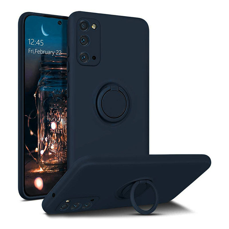 Finger Grip Case Back Cover (Samsung Galaxy A72) dark-blue
