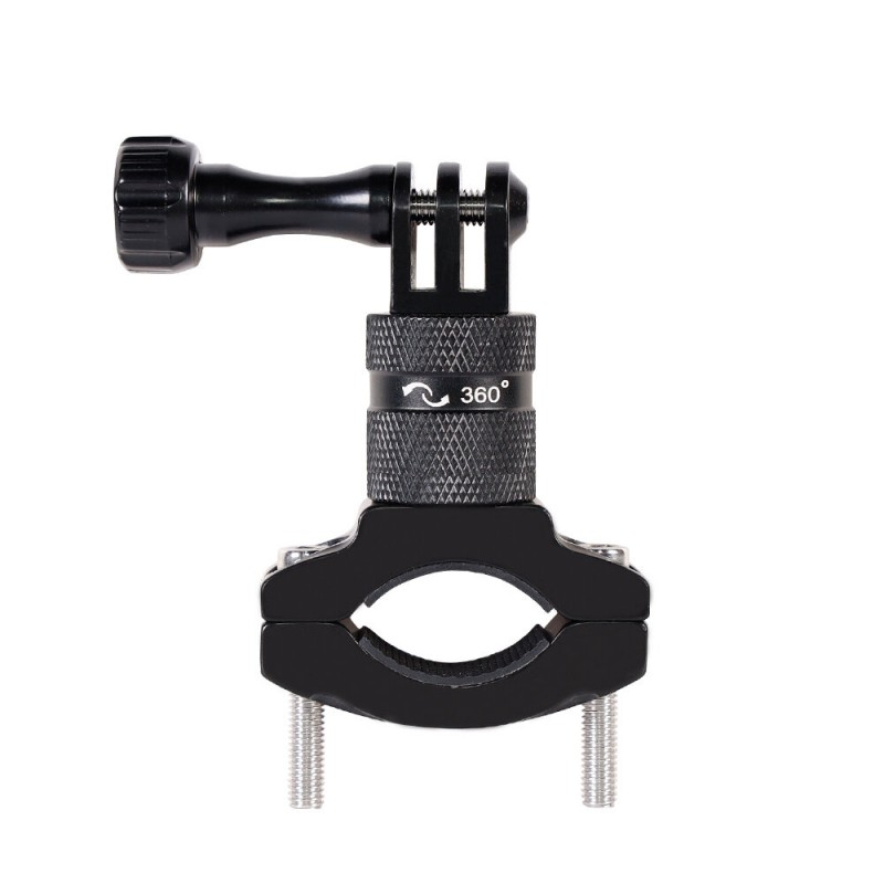 Metalic Holder 360 Action Camera - Βάση Στήριξης για Τιμόνι Μηχανής - Ποδηλάτου (black)