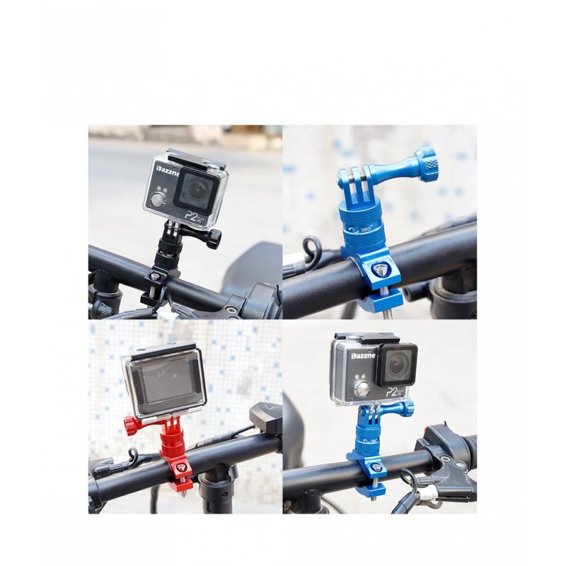Metalic Holder 360 Action Camera - Βάση Στήριξης για Τιμόνι Μηχανής - Ποδηλάτου (black)