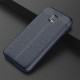 Litchi Pattern Leather Case Back Cover (Samsung Galaxy J3 2017) blue