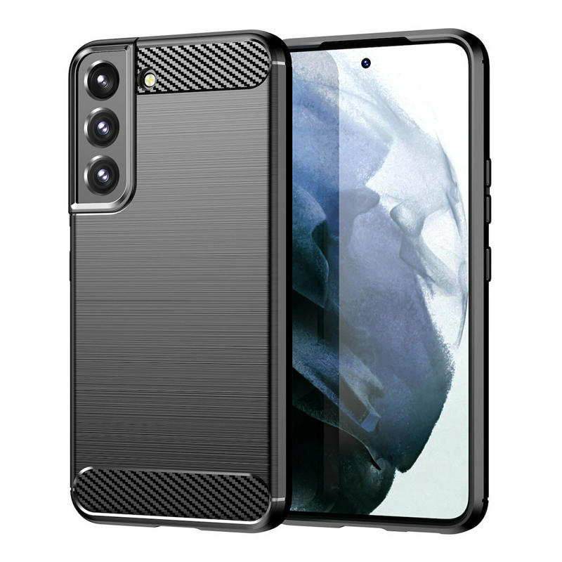 Carbon Case Back Cover (Samsung Galaxy S22) black