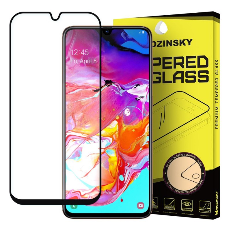 Wozinsky Tempered Glass Full Glue And Coveraged (Samsung Galaxy A70) black