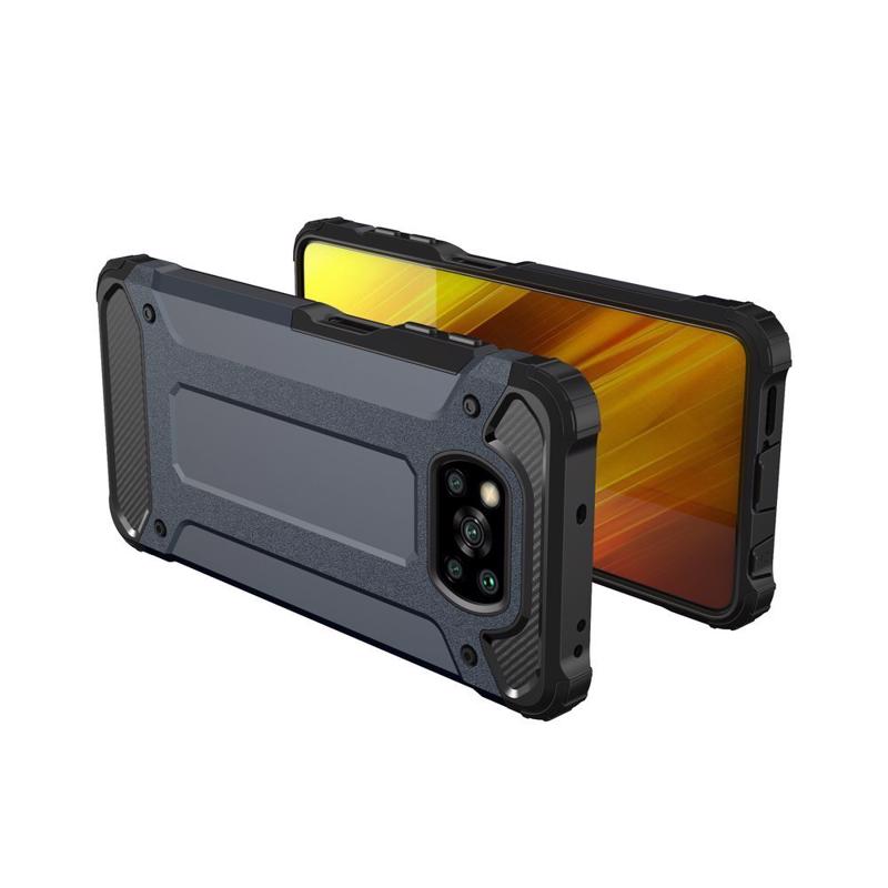 Hybrid Armor Case Rugged Cover (Xiaomi Poco X3 NFC / X3 PRO) blue