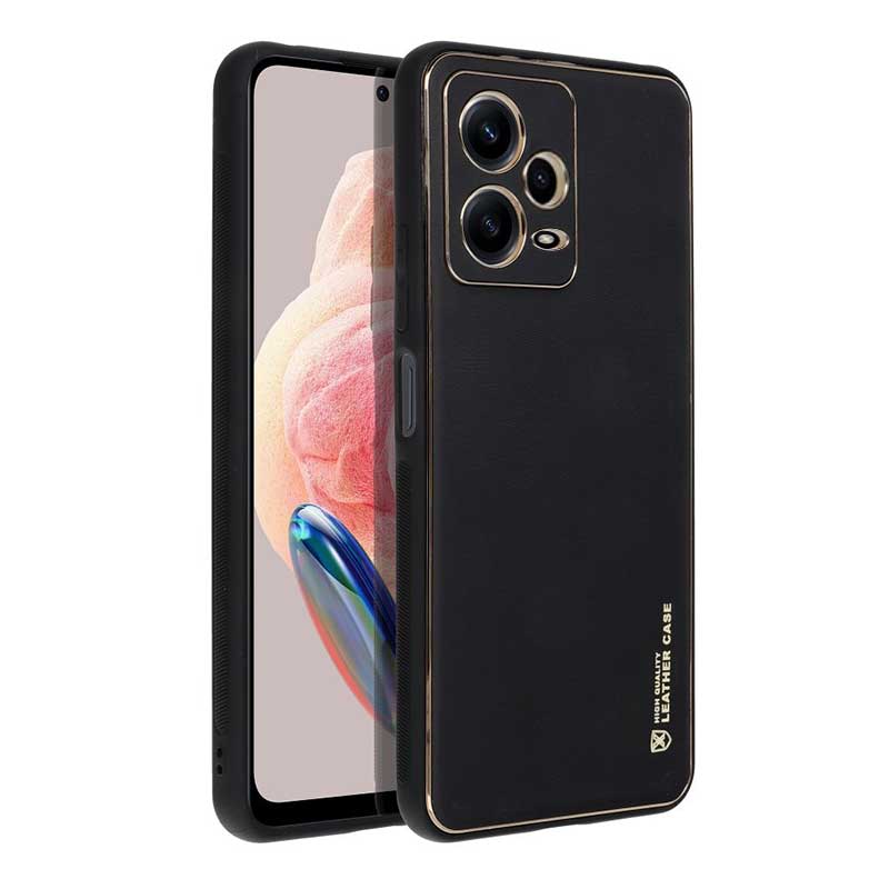 Forcell Elegant Leather Back Cover (Xiaomi Redmi Note 12 Pro 5G) black