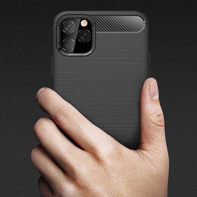 Carbon Case Back Cover (iPhone 12 Pro Max) black