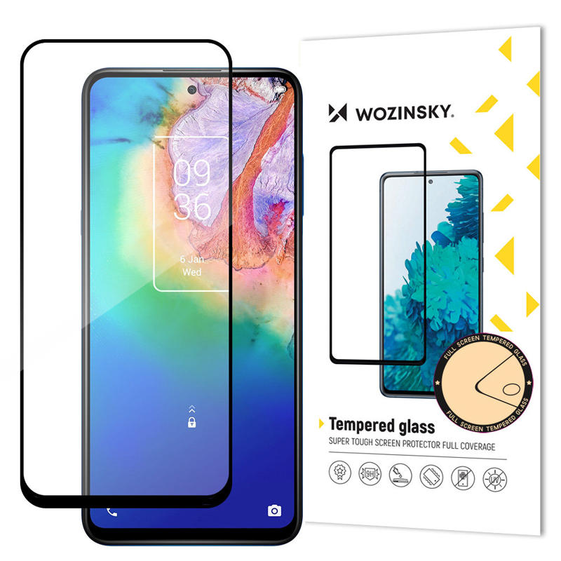 Wozinsky Tempered Glass Full Glue And Coveraged (TCL 20 5G) black