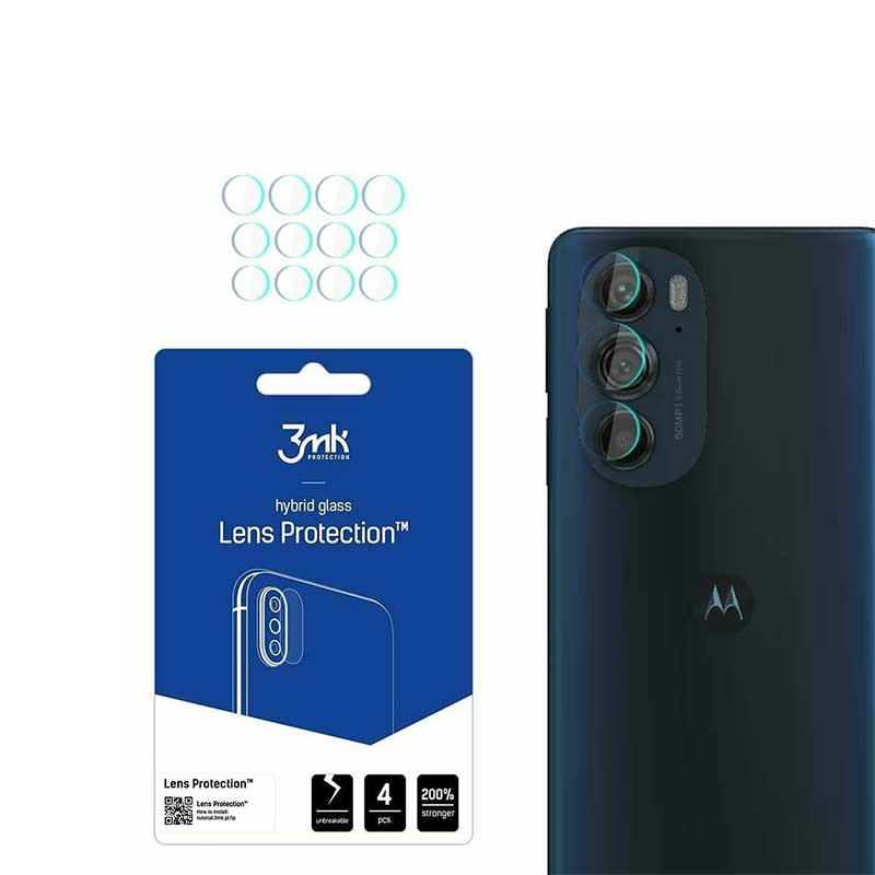 3MK Flexible Camera Lens Protector (Motorola Edge 30) 4 pcs set