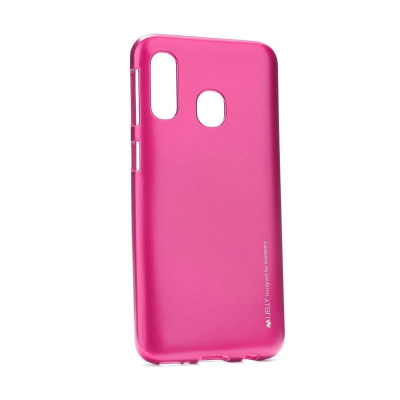 Goospery i-Jelly Case Back Cover (Samsung Galaxy A20E) hot-pink