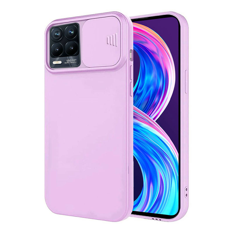 Nexeri Cam Slider Case Back Cover (Realme 8 / 8 Pro) purple