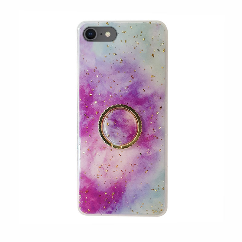 Marble Ring Case Back Cover (iPhone 6 / 6s) purple