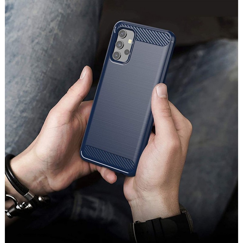 Carbon Case Back Cover (Samsung Galaxy A32 4G) blue