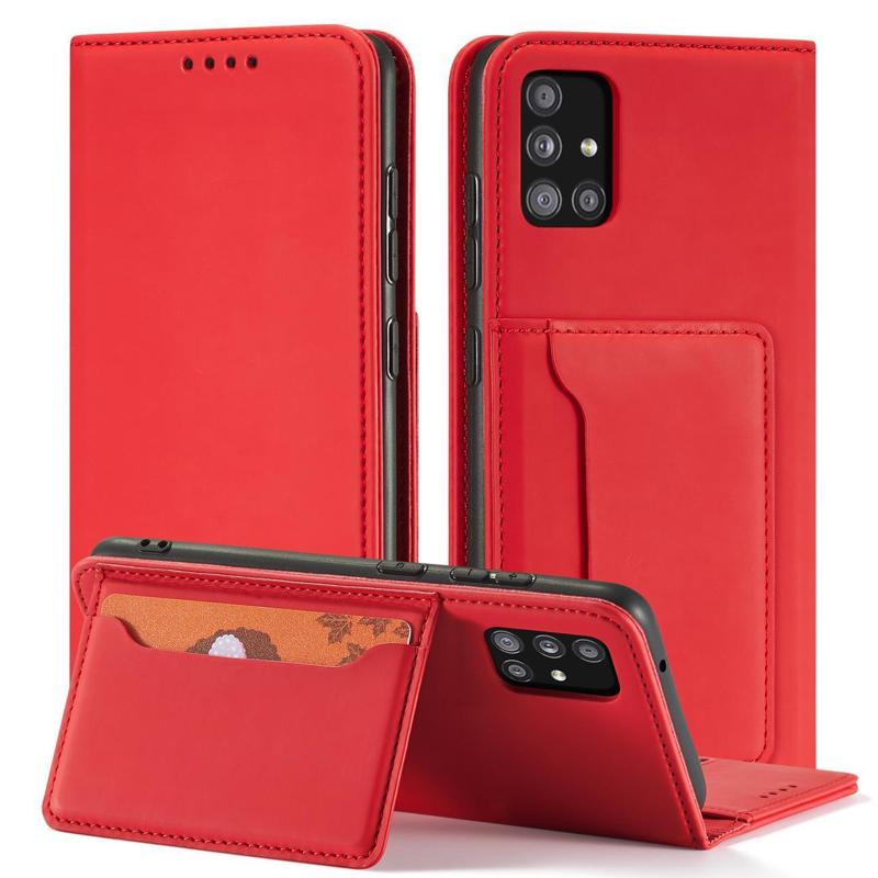 Wallet Card Holder Book Case (Samsung Galaxy A13 5G / A04S) red