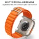 Nylon Smart Loop Λουράκι (Apple Watch All Models) (42/44/45/49mm) design 2 (orange)