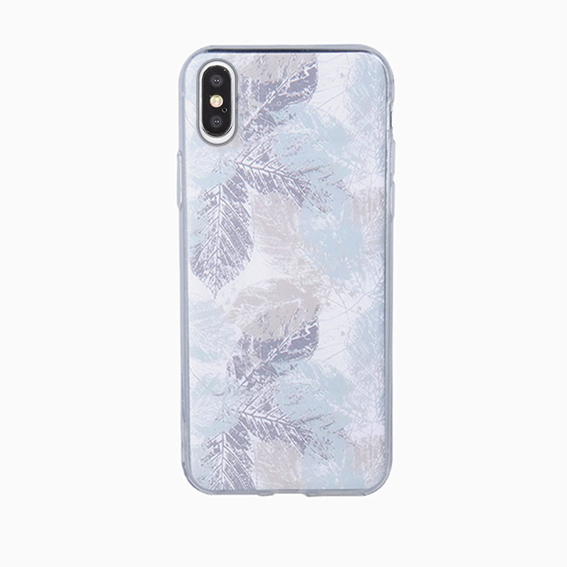 Trendy Autumn Leaf Case Back Cover (iPhone X / XS)