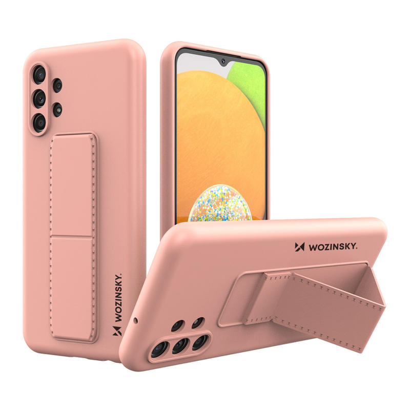 Wozinsky Kickstand Flexible Back Cover Case (Samsung Galaxy A13 5G / A04S) pink