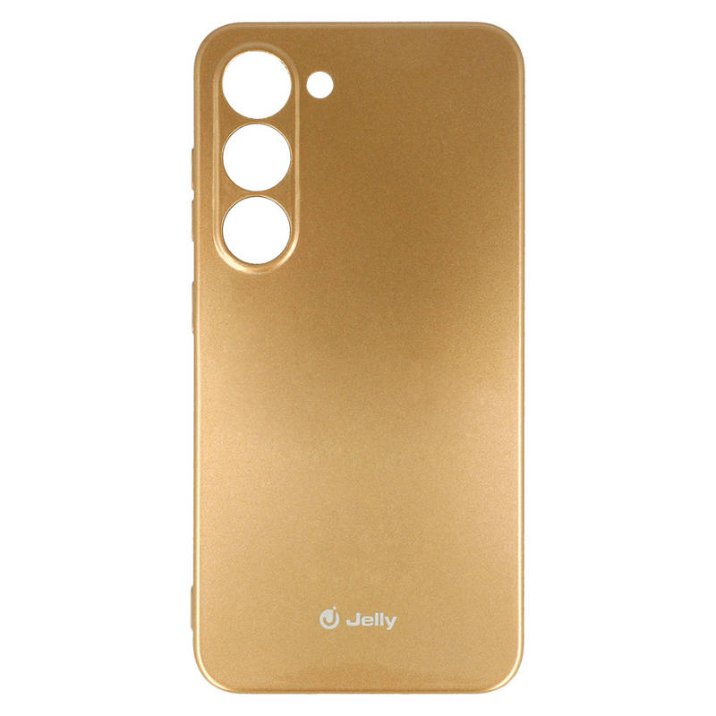 Silicone Jelly Back Case (Samsung Galaxy S23) gold
