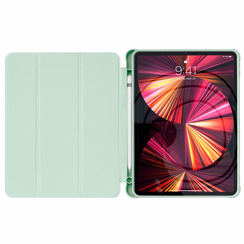 Stand Tablet Smart Case Book Cover (iPad Mini 5 2019 7.9") light green
