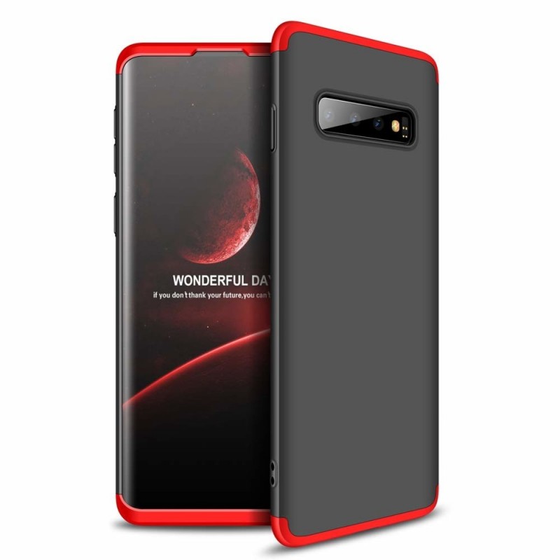GKK 360 Full Body Cover (Samsung Galaxy S10) black-red