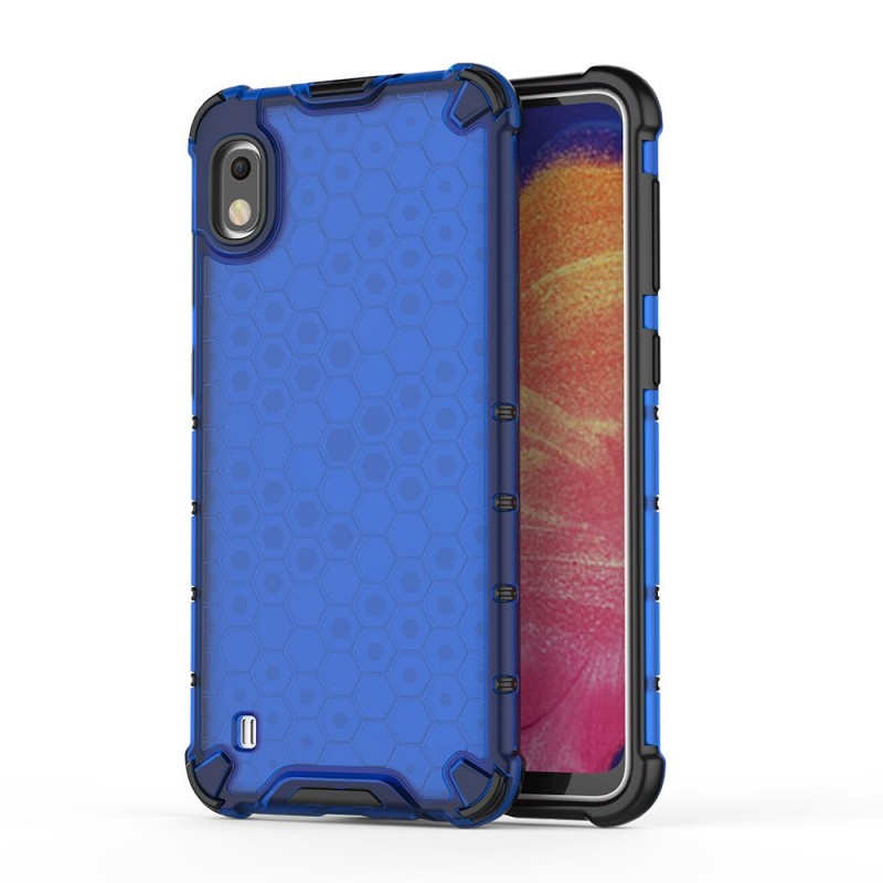 Honeycomb Armor Shell Case (Samsung Galaxy A10) blue