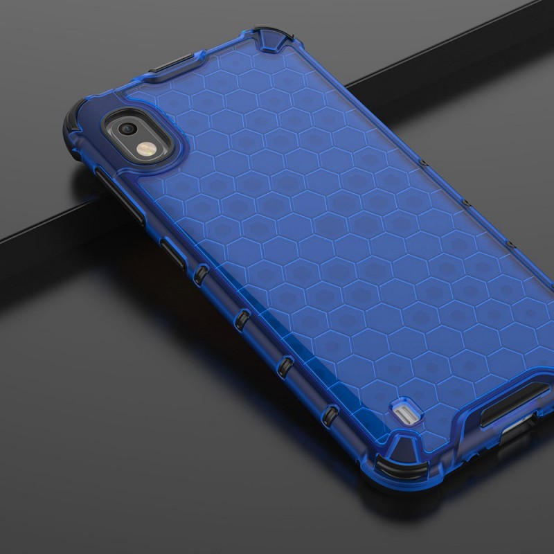 Honeycomb Armor Shell Case (Samsung Galaxy A10) blue