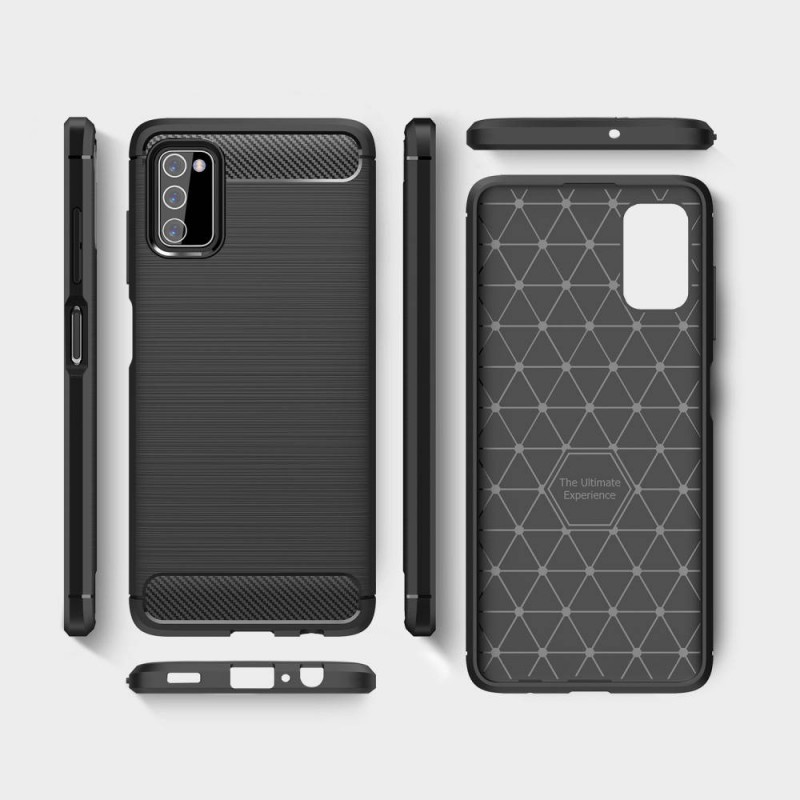 Carbon Case Back Cover (Samsung Galaxy A03S) black