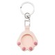 Cat Paw Silicone Cover Keychain Case (Apple AirTag) pink