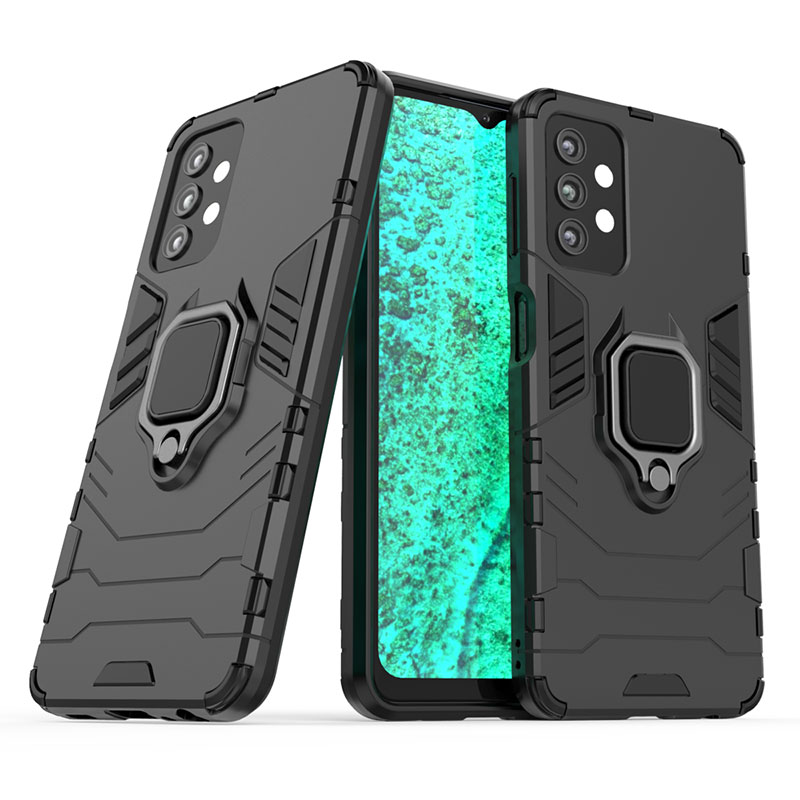 Finger Ring Rugged Case Back Cover (Samsung Galaxy A32 5G) black