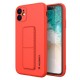 Wozinsky Kickstand Flexible Back Cover Case (iPhone 11) red