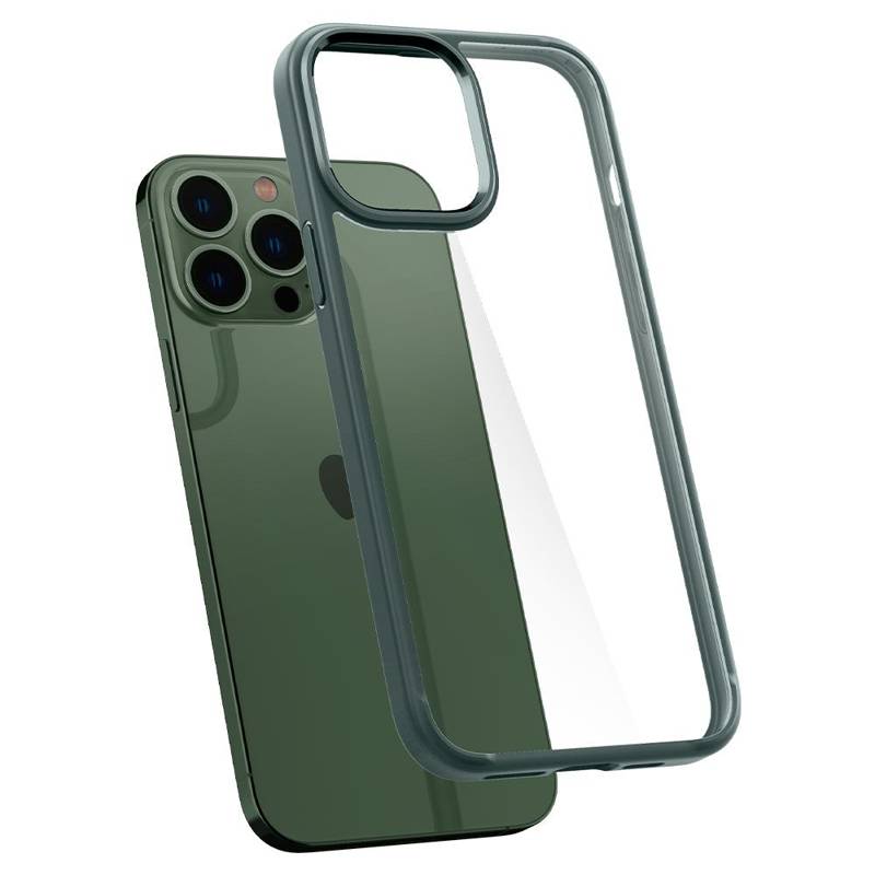 Spigen® Ultra Hybrid™ ACS04558 Case (iPhone 13 Pro Max) midnight green