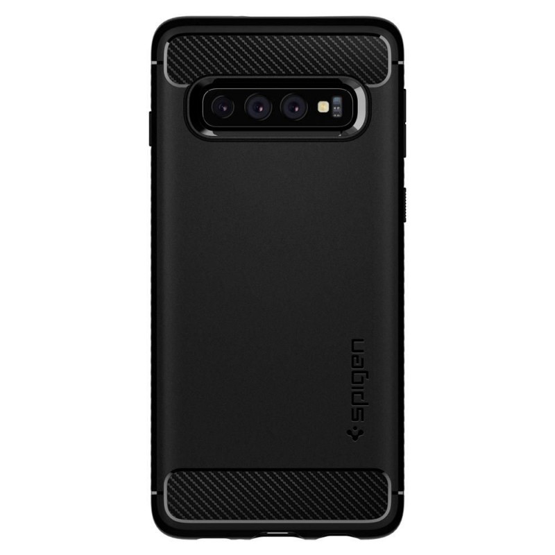 Spigen® Rugged Armor™ Case (Samsung Galaxy S10) matte black