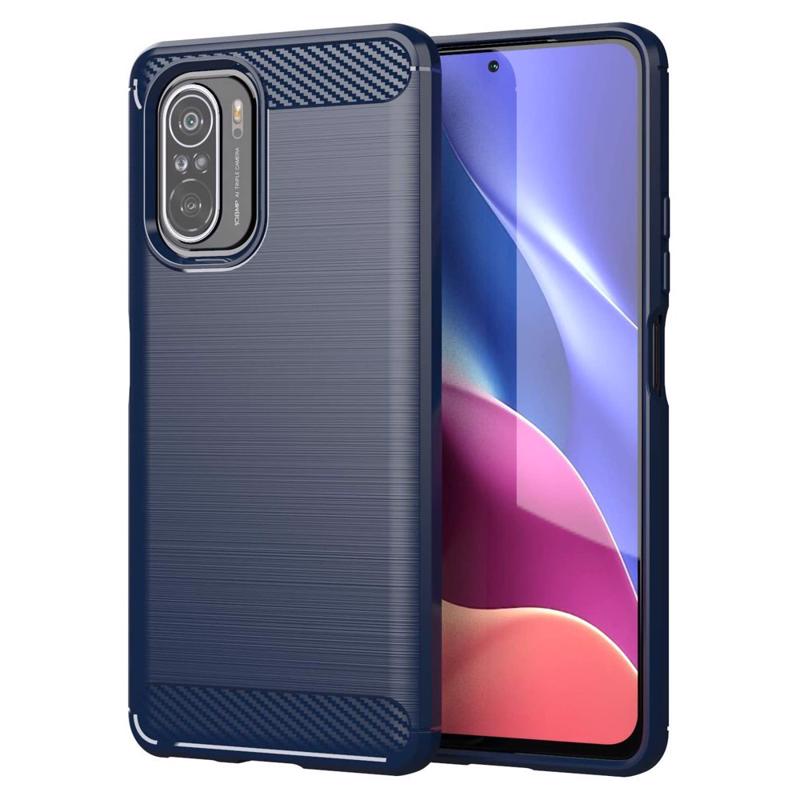 Carbon Case Back Cover (Xiaomi Poco F3 / Mi 11i) blue