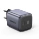 Ugreen Nexode Quick Wall Charger GaN 2 x Type-C 45W QC PD (CD294) gray