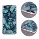 Geometric Marmur Case Back Cover (Huawei Y6p) dark-blue