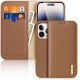 Dux Ducis Hivo RFID Blocking Wallet Case (iPhone 15 Pro) brown