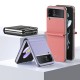 Dux Ducis Bril Back Leather Case (Samsung Galaxy Z Flip 4) purple